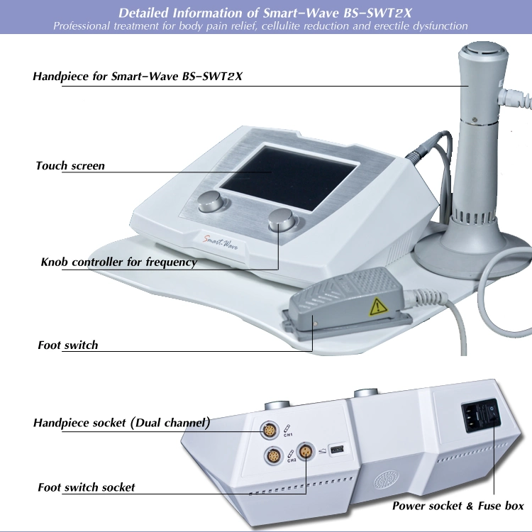 Physical Therapy Equipment Eswt Shockwave Therapy Machine BS-Swt2X